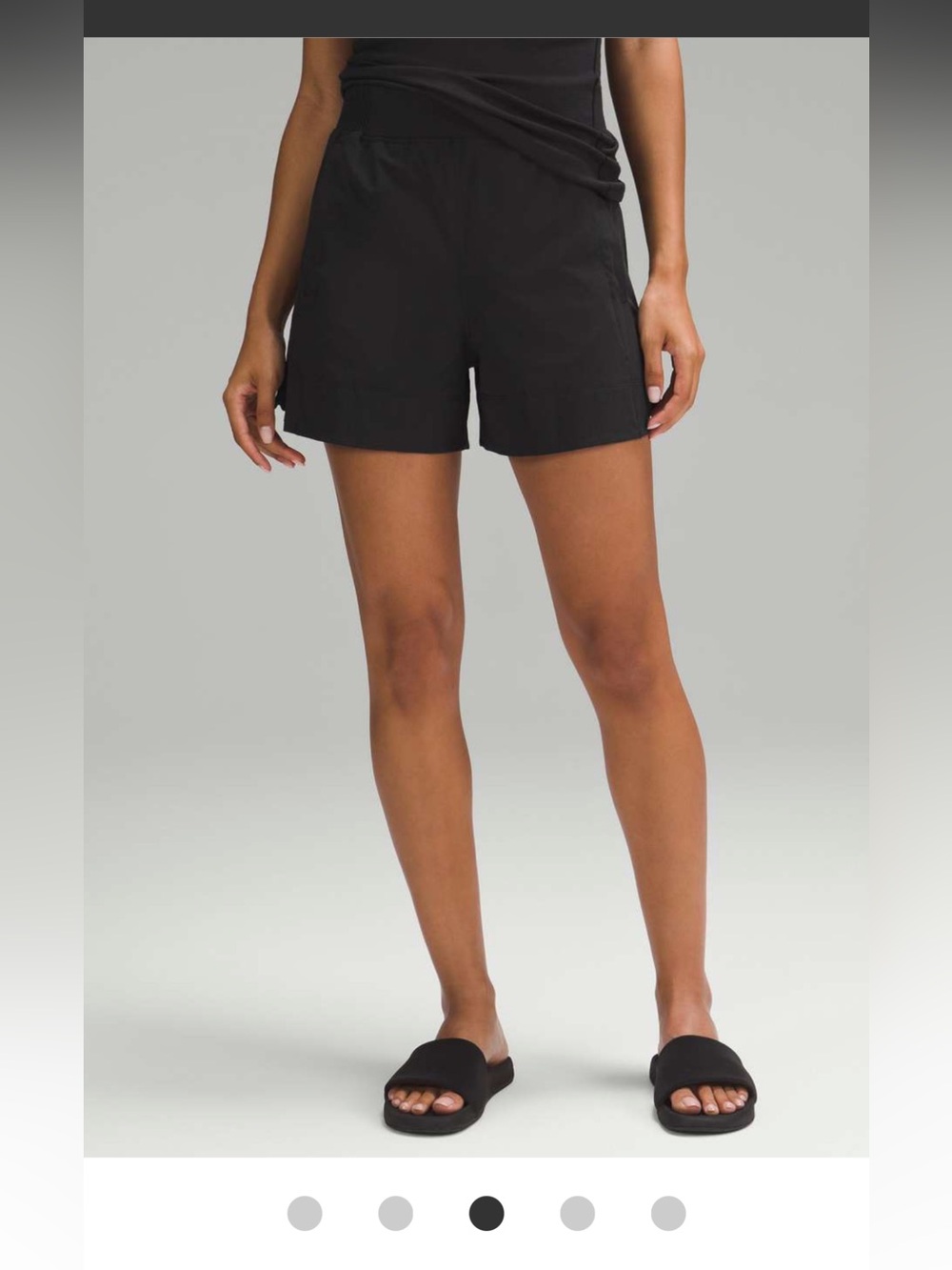 lululemon athletica Black High-Rise Relaxed Woven Shorts
